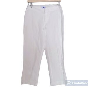Y2K VINTAGE 2002 GAP FACTORY STORE STRETCH WHITE COTTON PANTS